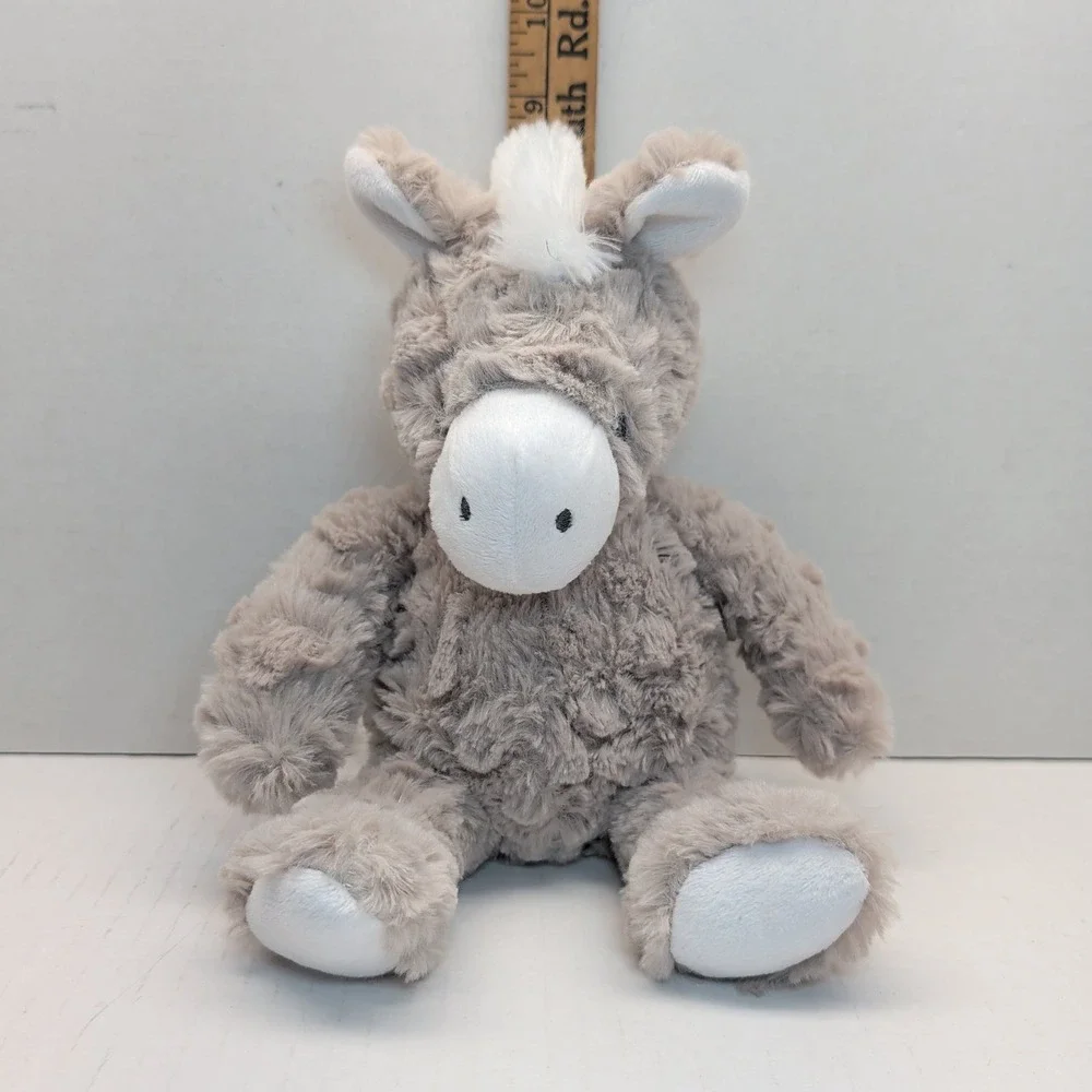 Carters Grey Donkey Plush Stuffed Animal White Mane Tail 67796 2019 11 Inch
